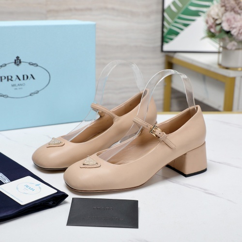 Prada High-heeled Shoes For Women #1258590 $108.00 USD, Wholesale Replica Prada High-heeled Shoes