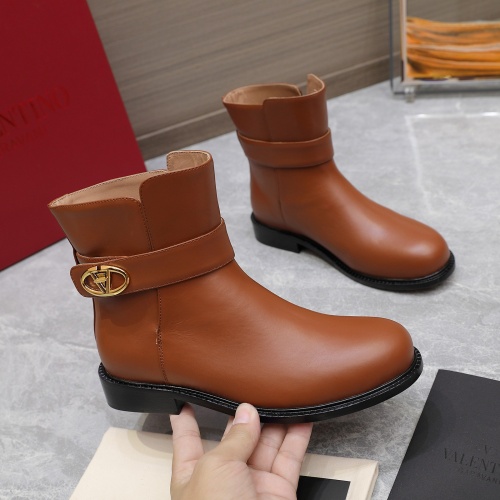 Replica Valentino Boots For Women #1258596 $130.00 USD for Wholesale