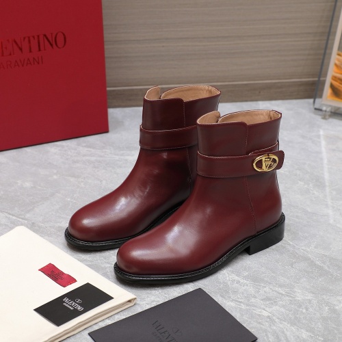 Valentino Boots For Women #1258597 $130.00 USD, Wholesale Replica Valentino Boots