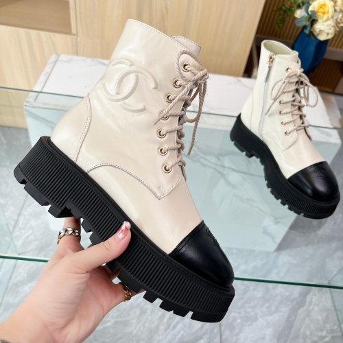 Replica Chanel Boots For Women #1258608 $105.00 USD for Wholesale