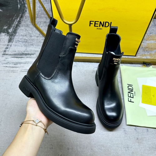 Fendi Fashion Boots For Women #1258641 $108.00 USD, Wholesale Replica Fendi Fashion Boots