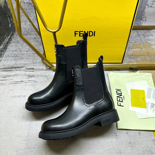 Replica Fendi Fashion Boots For Women #1258641 $108.00 USD for Wholesale