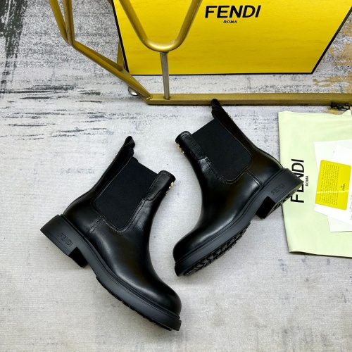 Replica Fendi Fashion Boots For Women #1258641 $108.00 USD for Wholesale