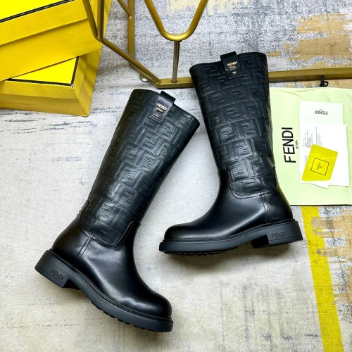 Replica Fendi Fashion Boots For Women #1258643 $132.00 USD for Wholesale