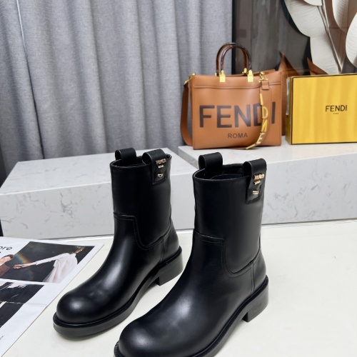 Replica Fendi Fashion Boots For Women #1258647 $112.00 USD for Wholesale