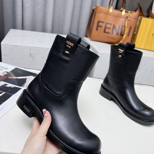 Replica Fendi Fashion Boots For Women #1258647 $112.00 USD for Wholesale