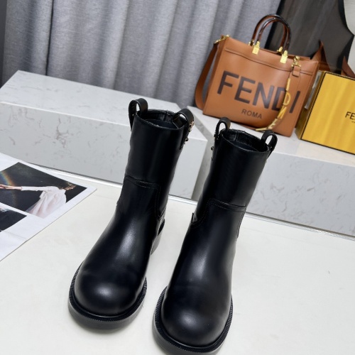 Replica Fendi Fashion Boots For Women #1258647 $112.00 USD for Wholesale