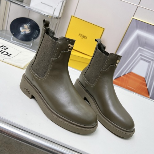 Fendi Fashion Boots For Women #1258648 $115.00 USD, Wholesale Replica Fendi Fashion Boots