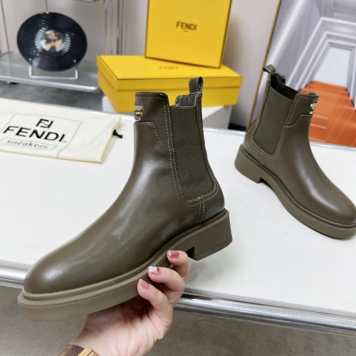 Replica Fendi Fashion Boots For Women #1258648 $115.00 USD for Wholesale