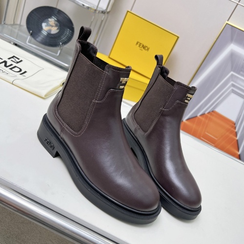 Fendi Fashion Boots For Women #1258649 $115.00 USD, Wholesale Replica Fendi Fashion Boots