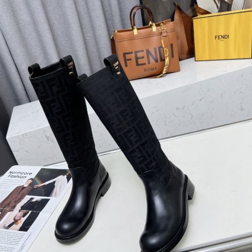 Replica Fendi Fashion Boots For Women #1258655 $130.00 USD for Wholesale