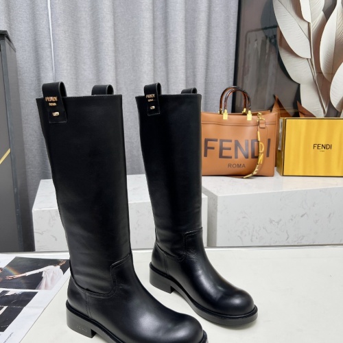 Replica Fendi Fashion Boots For Women #1258657 $150.00 USD for Wholesale