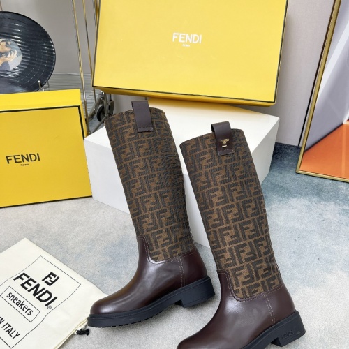 Replica Fendi Fashion Boots For Women #1258658 $132.00 USD for Wholesale