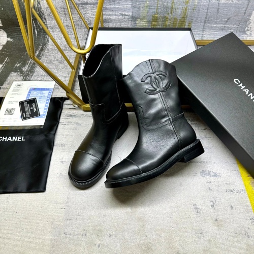 Replica Chanel Boots For Women #1258668 $108.00 USD for Wholesale