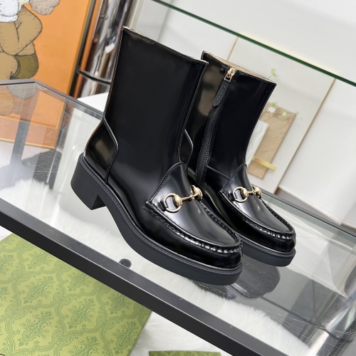 Replica Gucci Boots For Women #1258669 $112.00 USD for Wholesale