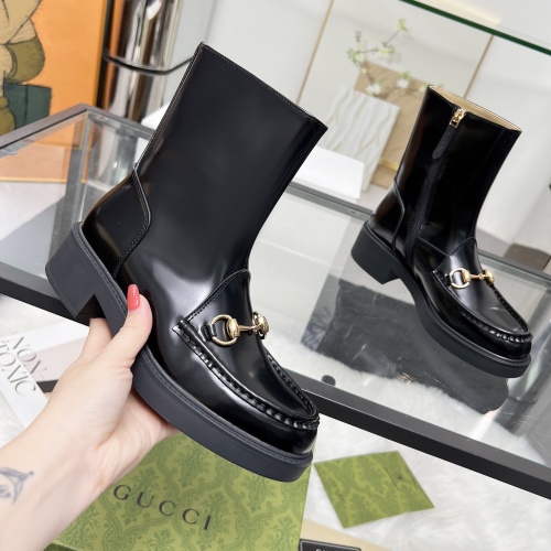 Replica Gucci Boots For Women #1258669 $112.00 USD for Wholesale