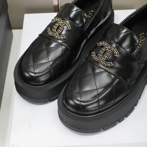 Replica Chanel Leather Shoes For Women #1258671 $105.00 USD for Wholesale