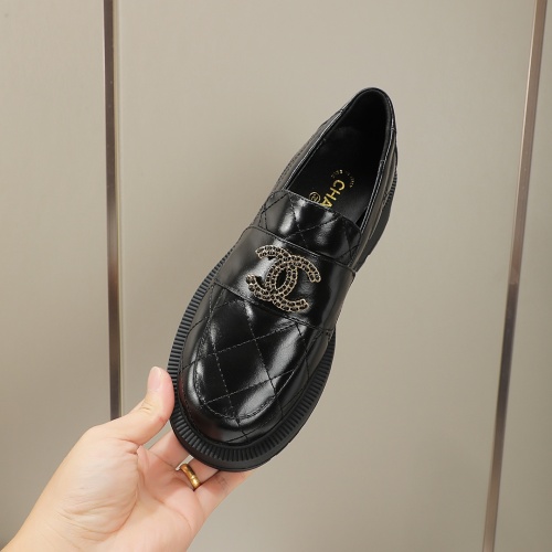 Replica Chanel Leather Shoes For Women #1258671 $105.00 USD for Wholesale