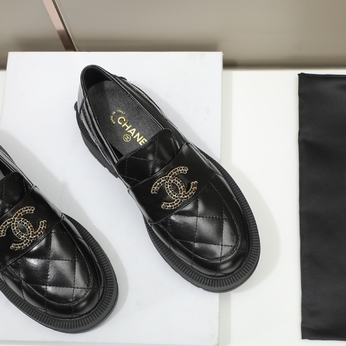 Replica Chanel Leather Shoes For Women #1258671 $105.00 USD for Wholesale