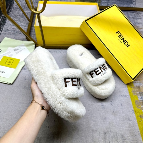 Replica Fendi Slippers For Women #1258672 $102.00 USD for Wholesale