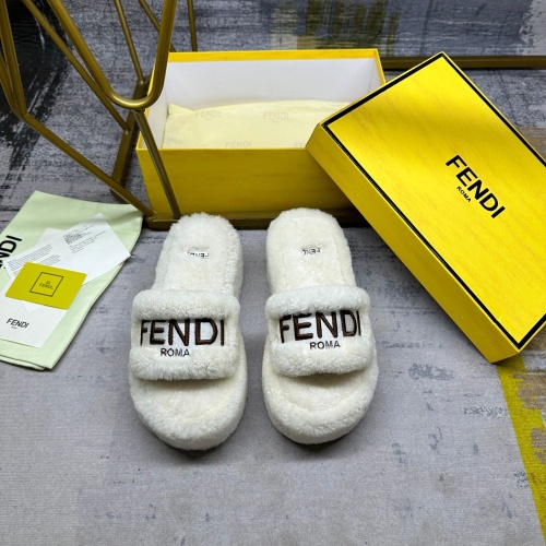 Replica Fendi Slippers For Women #1258672 $102.00 USD for Wholesale