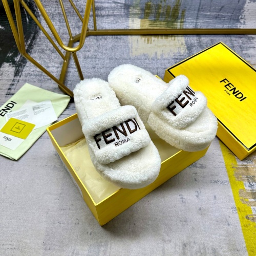 Replica Fendi Slippers For Women #1258672 $102.00 USD for Wholesale