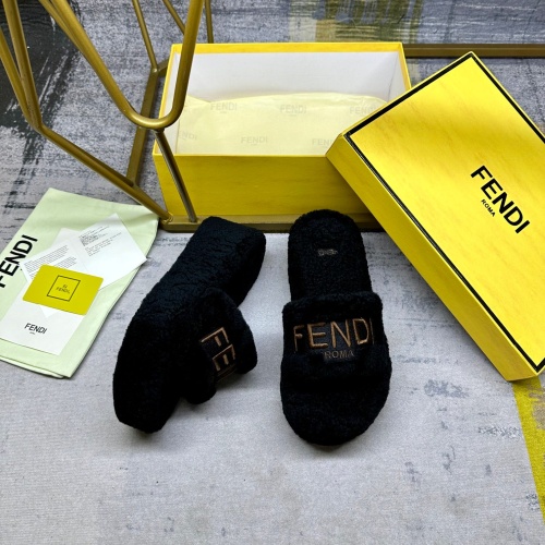 Fendi Slippers For Women #1258674 $102.00 USD, Wholesale Replica Fendi Slippers