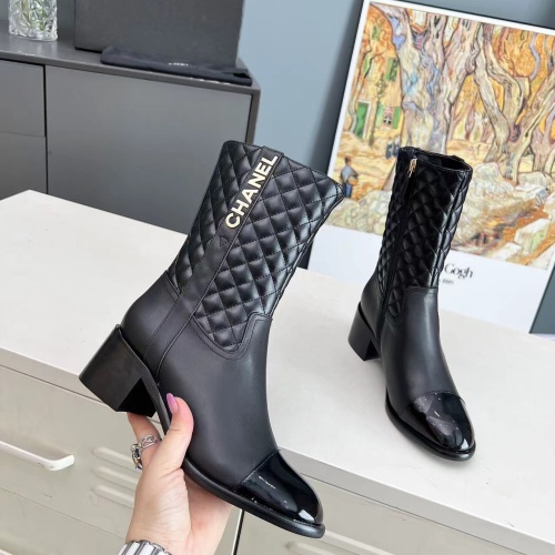 Chanel Boots For Women #1258683 $115.00 USD, Wholesale Replica Chanel Boots