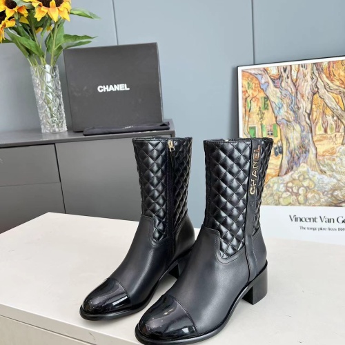 Replica Chanel Boots For Women #1258683 $115.00 USD for Wholesale