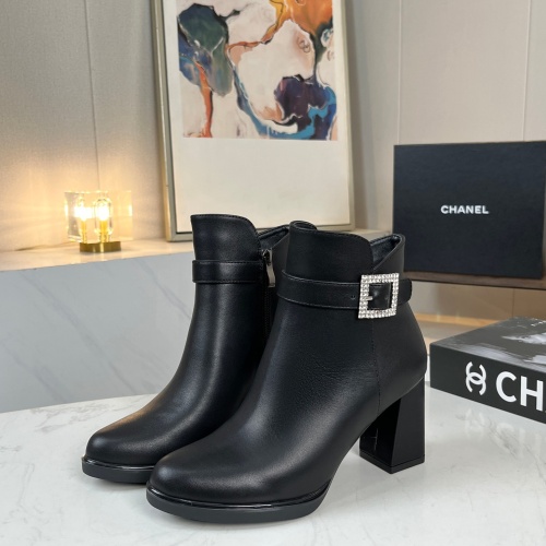 Replica Chanel Boots For Women #1258684 $98.00 USD for Wholesale