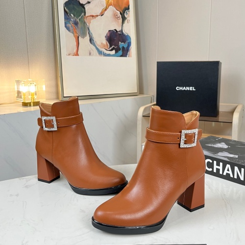 Replica Chanel Boots For Women #1258685 $98.00 USD for Wholesale