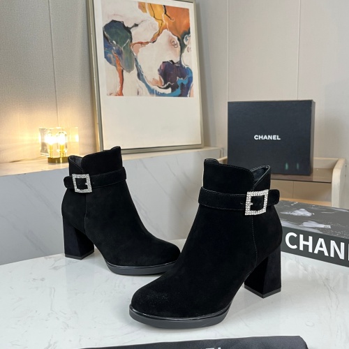 Replica Chanel Boots For Women #1258686 $98.00 USD for Wholesale