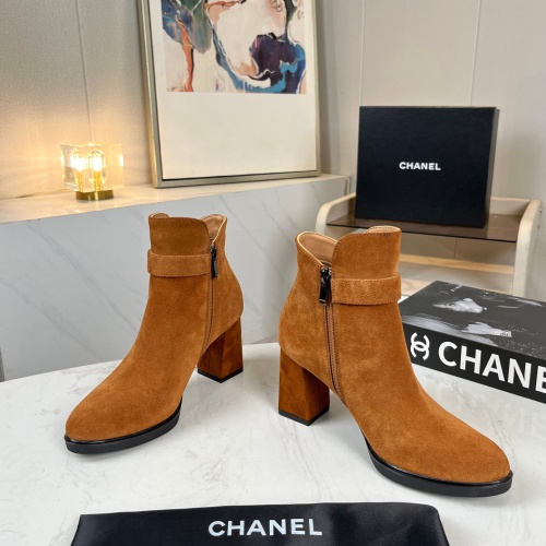 Replica Chanel Boots For Women #1258688 $98.00 USD for Wholesale