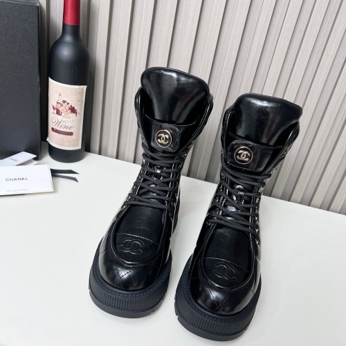 Replica Chanel Boots For Women #1258689 $130.00 USD for Wholesale