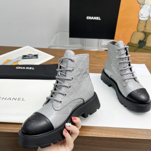 Replica Chanel Boots For Women #1258693 $105.00 USD for Wholesale