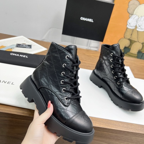 Replica Chanel Boots For Women #1258694 $105.00 USD for Wholesale