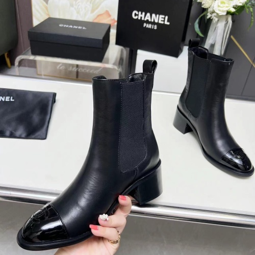 Replica Chanel Boots For Women #1258697 $102.00 USD for Wholesale