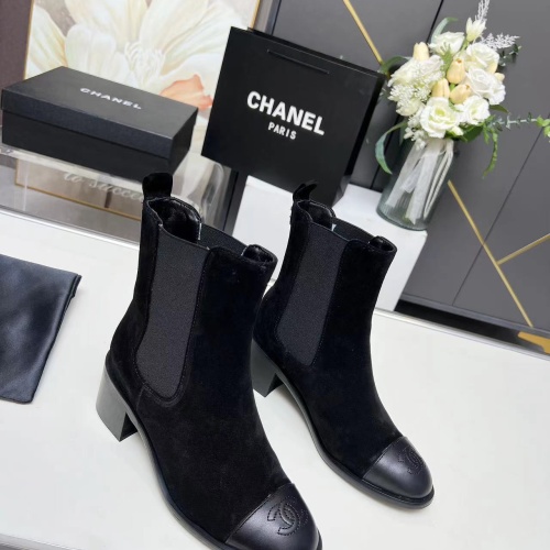 Replica Chanel Boots For Women #1258698 $102.00 USD for Wholesale