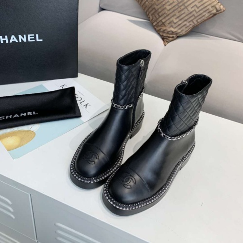 Chanel Boots For Women #1258699 $102.00 USD, Wholesale Replica Chanel Boots