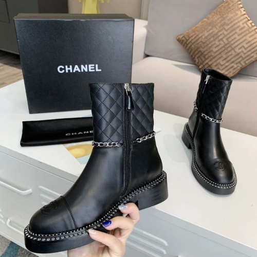 Replica Chanel Boots For Women #1258699 $102.00 USD for Wholesale