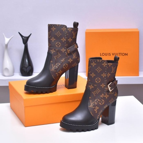 Louis Vuitton Boots For Women #1258706 $96.00 USD, Wholesale Replica Louis Vuitton Boots