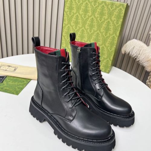 Replica Gucci Boots For Women #1258710 $115.00 USD for Wholesale