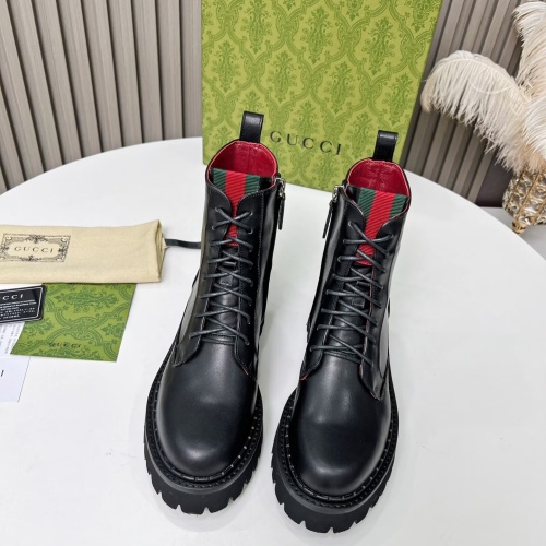 Replica Gucci Boots For Women #1258710 $115.00 USD for Wholesale