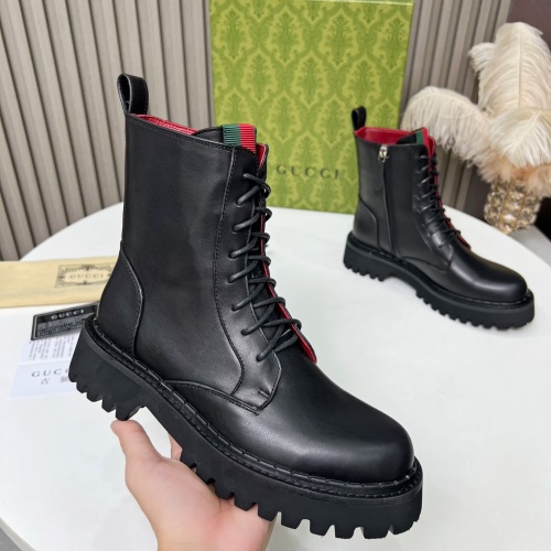 Replica Gucci Boots For Women #1258710 $115.00 USD for Wholesale