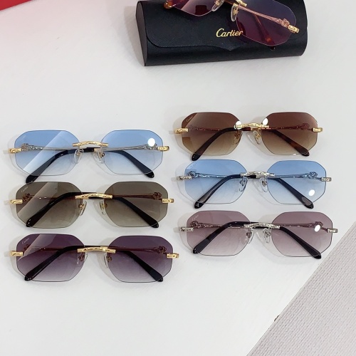 Replica Cartier AAA Quality Sunglassess #1258723 $60.00 USD for Wholesale