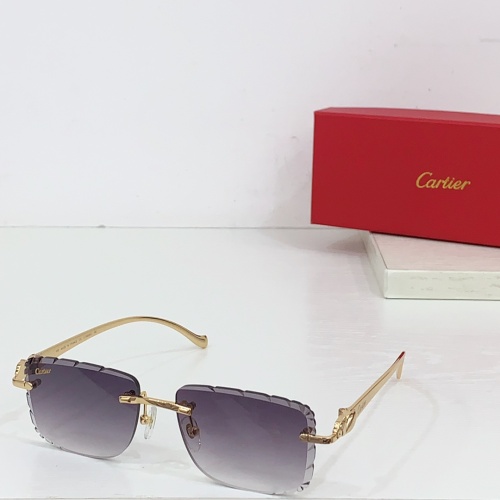 Cartier AAA Quality Sunglassess #1258736 $60.00 USD, Wholesale Replica Cartier AAA Quality Sunglassess