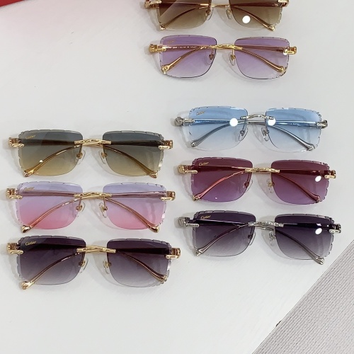 Replica Cartier AAA Quality Sunglassess #1258737 $60.00 USD for Wholesale