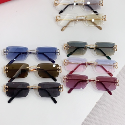 Replica Cartier AAA Quality Sunglassess #1258744 $68.00 USD for Wholesale