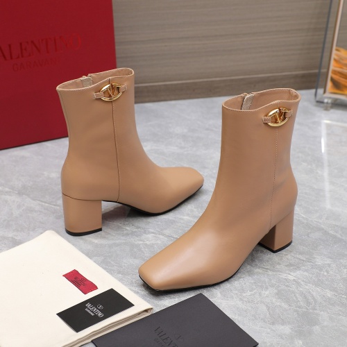 Replica Valentino Boots For Women #1258756 $130.00 USD for Wholesale