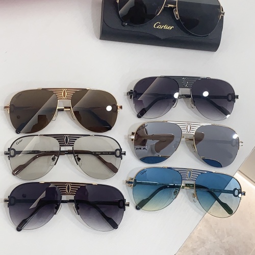 Replica Cartier AAA Quality Sunglassess #1258757 $52.00 USD for Wholesale